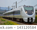 A 6-car 683 series Thunderbird limited express train running on the Nanao Line. 143120584