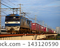 EF210-102 container freight train running on the Sanyo Main Line 143120590