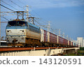 EF66111 container freight train running on the Sanyo Main Line 143120591