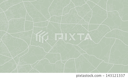 Suburban road map with white streets. Minimalist map graphic featuring intersecting highways. Flat vector background of town and countryside Suburban road map with white streets. Minimalist map graphic featuring intersecting highways. Flat vector background of town and countryside 143121337