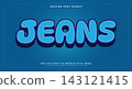 Jeans vector 3d editable text effect 143121415