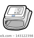 Hand-drawn blood pressure monitor 143122398
