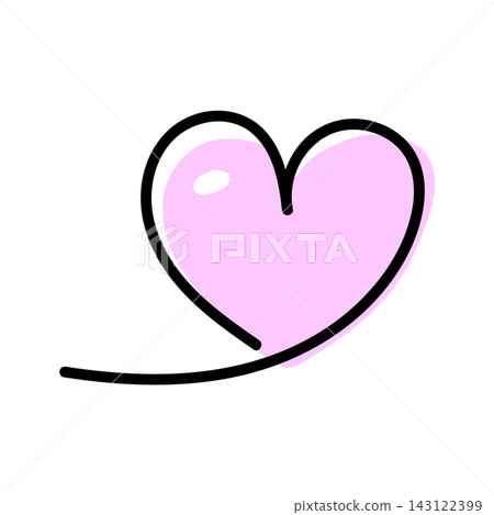 Hand-painted heart Hand-painted heart 143122399