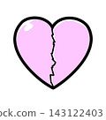 Cracked heart 143122403