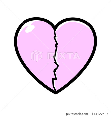 Cracked heart Cracked heart 143122403
