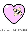 Heart and bandage 143122404
