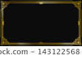 Retro Art Deco style frame 09, 16:9 aspect ratio (gold) 143122568