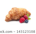 Croissant with berry 143123108