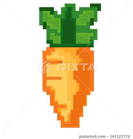 Pixel art fresh orange carrot vegetable healthy organic food retro game element sticker print visual graphic clipart artwork design icon element illustration Pixel art fresh orange carrot vegetable healthy organic food retro game element sticker print visual graphic clipart artwork design icon element illustration 143123778