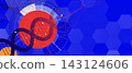 Futuristic helix structure, DNA strands, connected neural web 143124606