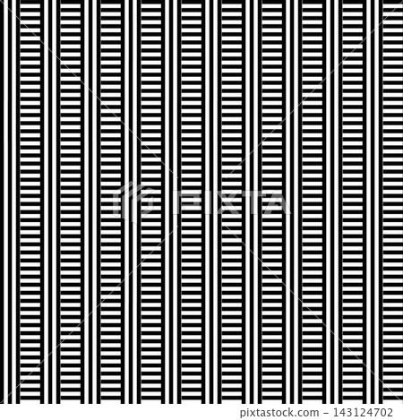 Seamless pattern with horizontal and vertical black lines 143124702