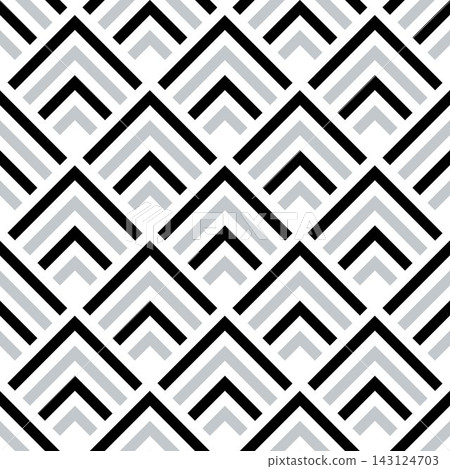 Seamless pattern with oblique black and silver gray bands Seamless pattern with oblique black and silver gray bands 143124703