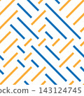 Texture with orange and blue bands 143124745