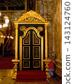 the interior of the ancient church 143124760