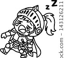 A hero character who is sleepy and wobbly, on the verge of succumbing to sleepiness. 143126211