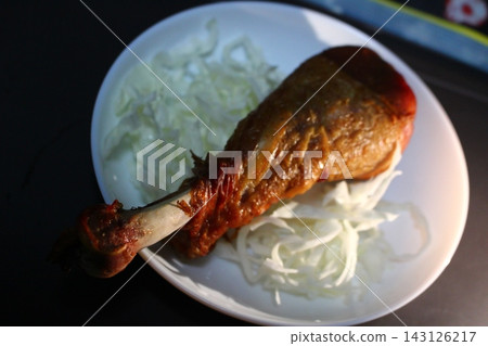 Bone-in meat, bone-in chicken thigh Bone-in meat, bone-in chicken thigh 143126217