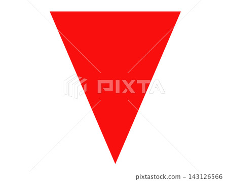Red triangle illustration Red triangle illustration 143126566