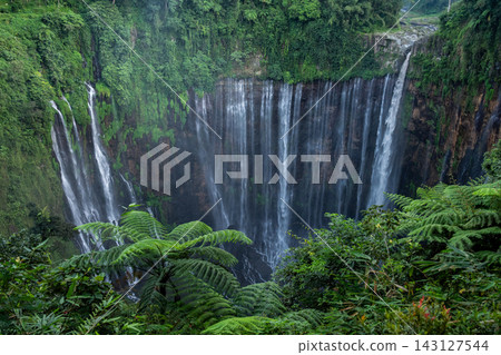 Beautiful view of Tumpak Sewu waterfall is one of the most stunning waterfalls in Indonesia, standing at 120 meters tall with the most insane panorama view. Beautiful view of Tumpak Sewu waterfall is one of the most stunning waterfalls in Indonesia, standing at 120 meters tall with the most insane panorama view. 143127544