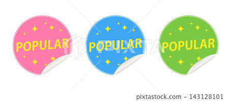 A popular set of round, colorful stickers. A popular set of round, colorful stickers. 143128101