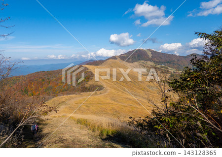 Autumn on Mt. Hyonoyama: The beautiful ridgeline and autumn foliage of the winding course. *The shooting location is indicated in the comments section of the work. Autumn on Mt. Hyonoyama: The beautiful ridgeline and autumn foliage of the winding course. *The shooting location is indicated in the comments section of the work. 143128365