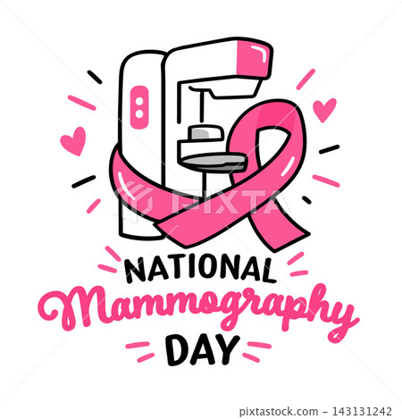 Mammography Machine Breast Cancer Awareness Ribbon 143131242