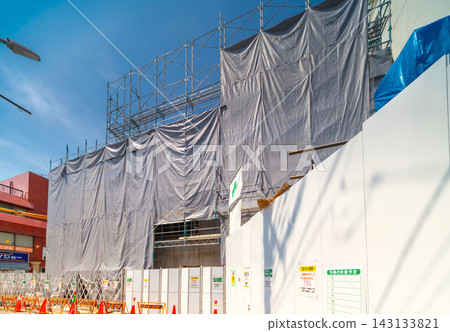 New apartment building construction site New apartment building construction site 143133821