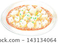 Illustration of Mapo Tofu (hand-drawn style) 143134064