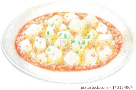 Illustration of Mapo Tofu (hand-drawn style) Illustration of Mapo Tofu (hand-drawn style) 143134064