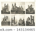 Antique illustrations: European encyclopedia, architecture 143134465