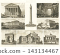 Antique illustrations: European encyclopedia, architecture 143134467