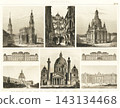 Antique illustrations: European encyclopedia, architecture 143134468
