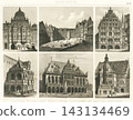 Antique illustrations: European encyclopedia, architecture 143134469