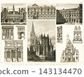 Antique illustrations: European encyclopedia, architecture 143134470