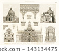 Antique illustrations: European encyclopedia, architecture 143134475