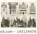 Antique illustrations: European encyclopedia, architecture 143134478