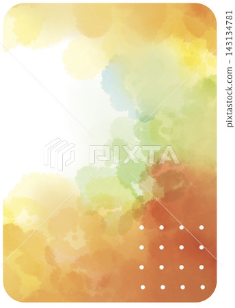Rounded rectangular dot and watercolor-bleed frame icon Rounded rectangular dot and watercolor-bleed frame icon 143134781