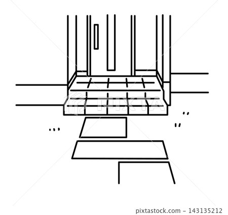 Entrance approach_line drawing 143135212