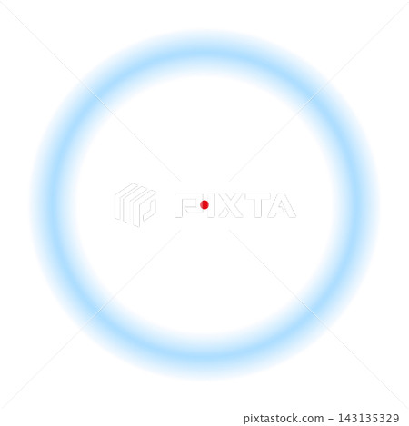 Troxler's fading, Troxler fading or Troxler effect, an optical illusion. Fixate the red dot long enough, and the peripheral annulus starts to fade, replaced by the background color. Isolated. Vector Troxler's fading, Troxler fading or Troxler effect, an optical illusion. Fixate the red dot long enough, and the peripheral annulus starts to fade, replaced by the background color. Isolated. Vector 143135329