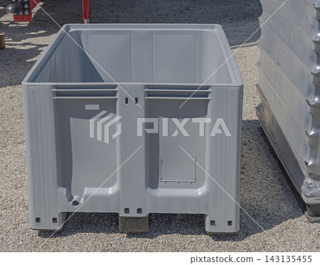 Grey Plastic Pallet Crate Grey Plastic Pallet Crate 143135455