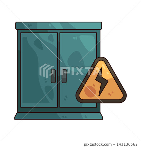 Illustration of Transformer Box Illustration of Transformer Box 143136562