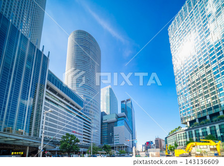 Nagoya Station under a blue sky Nagoya Station under a blue sky 143136609