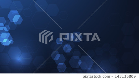 Vector hexagon technology background. Vector hexagon technology background. 143136809