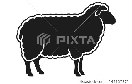 Black Sheep Silhouette Animal Icon Black Sheep Silhouette Animal Icon 143137871