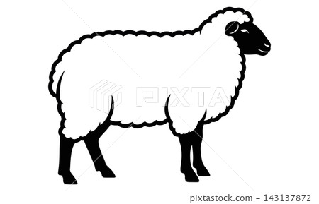 Black Sheep Silhouette Animal Icon Black Sheep Silhouette Animal Icon 143137872