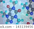 Chemical molecular structure and atomic bonding 143139456