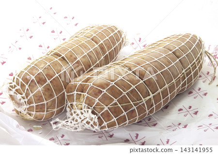 rolled pork cotechino with net rolled pork cotechino with net 143141955