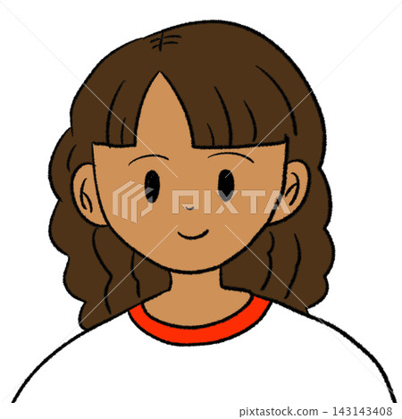 Illustration of a foreign girl Illustration of a foreign girl 143143408