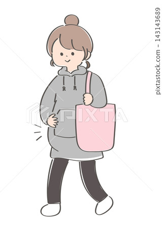 年輕孕婦的插圖 年輕孕婦的插圖 143143689