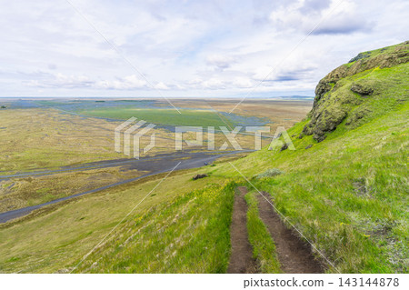 Scenic view from Stora Dimon mountain in Iceland Scenic view from Stora Dimon mountain in Iceland 143144878