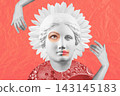 Surreal crazy collage. Art poster, concept, zine cover, funky print. Artwork unusual abstract style. 143145183